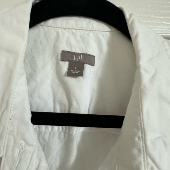 JJill white button up L - Picture 6 of 6